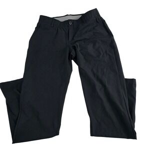Under Armour Womens Black Golf Pants Fitted Lightweight Size 6